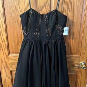 aidan black dress